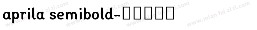 aprila semibold字体转换